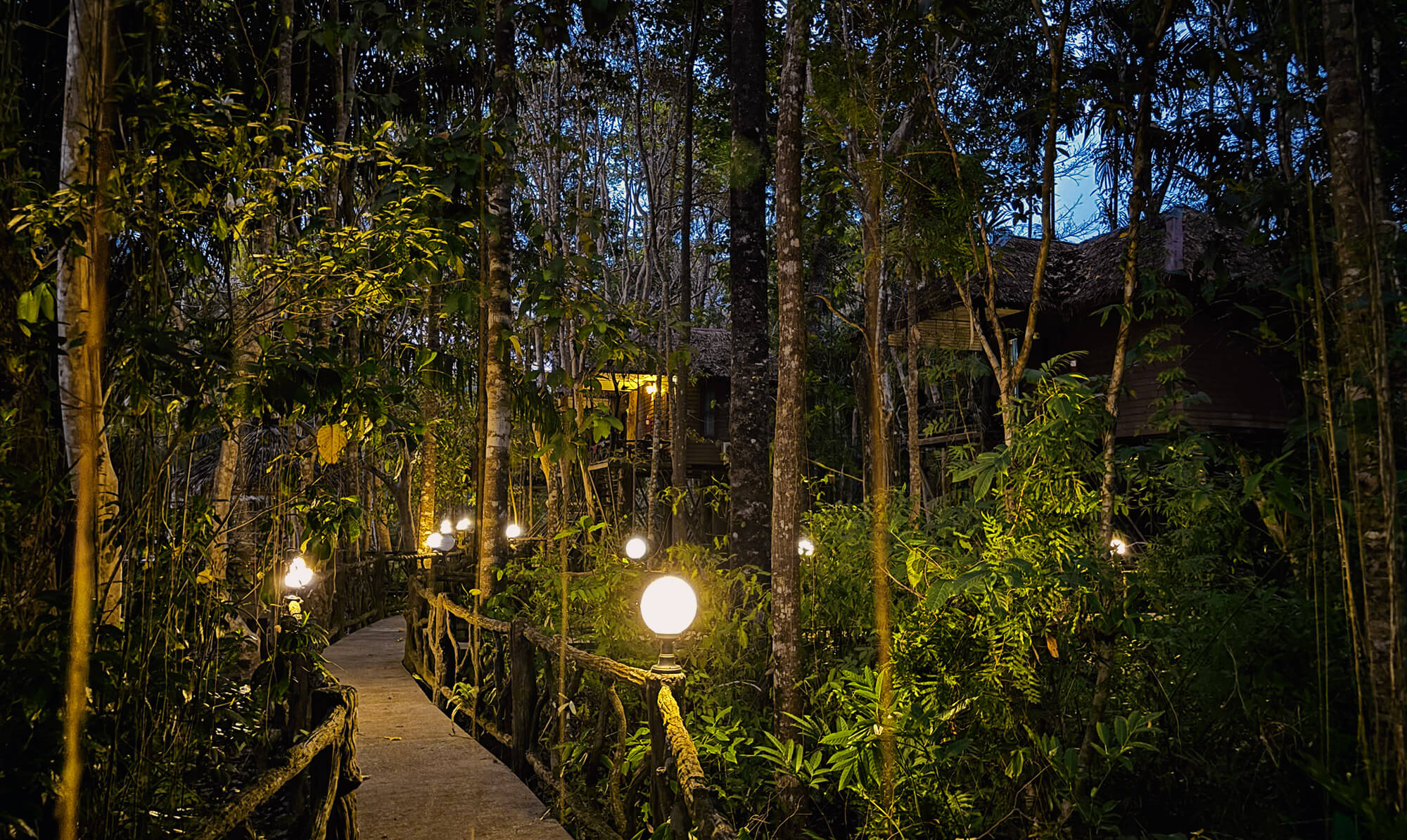 The resort at dawn